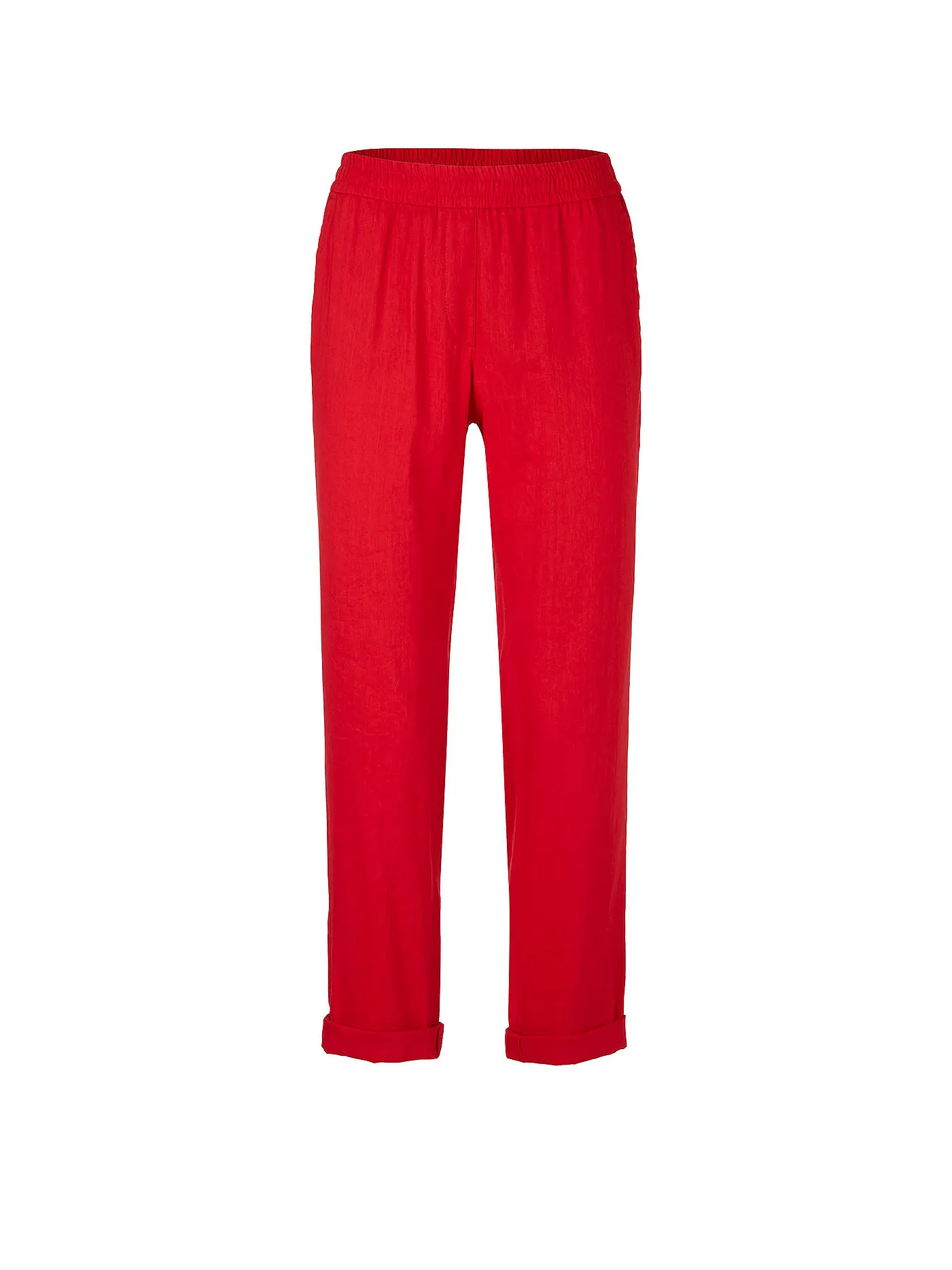 MARC CAIN | Leinenhose | dunkelrot